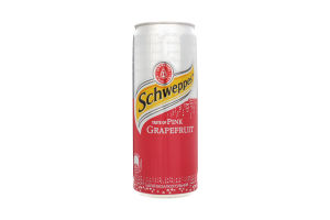Напій безалкогольний сильногазований Pink Grapefruit Schweppes з/б 0.33л