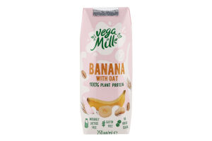 Напиток овсяный 1.5% с бананом ультрапастеризованный Oat&Banana Vega Milk т/п 250мл