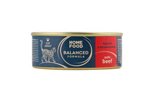 Корм д/дорослих котів Balanced Formula Паштет з яловичиною 85г ж/б Home Food