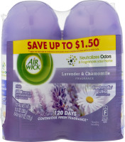 Air Wick Freshmatic Ultra Automatic Spray Lavender & Chamomile - 2 CT