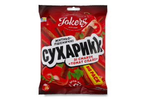 Сухарики ржано-пшеничные Томат спайси Big pack Jokers м/у 100г