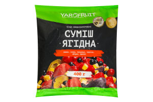 Смесь ягодная быстрозамороженная Ягодная Yarofruit м/у 400г