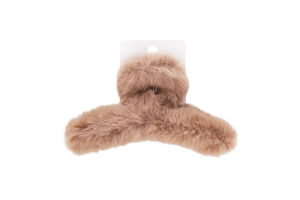 Заколка-краб д/волосся штучне хутро 13*6см в асортименті