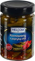 Корнішони Helcom З перцем чилі 327мл