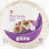 Ahold Flour Tortillas Omega-3 & Calcium Medium - 10 CT