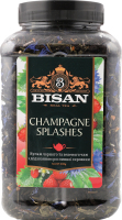 Чай Champagne Splashes чорний та зелений 200г пл/банка Bisan