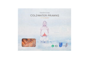 Креветка быстрозамороженная северная неразделанная варенная Coldwater Prawns с/г к/у 2кг