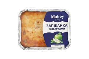 Запеканка творожная с яблоками Makey лоток 180г