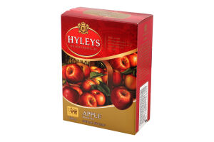 Чай черный цейлонский байховый цельнолистовой с добавлением растительного сырья Яблоко Hyleys к/у 100г