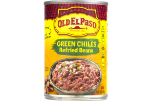 Old El Paso Refried Beans Green Chiles