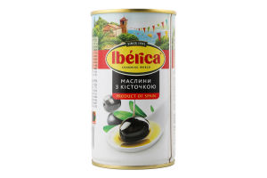 Маслины с косточкой Iberica ж/б 360г