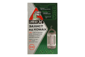 Світильник д/знищення комах LED з акумулятором 3Вт Irex