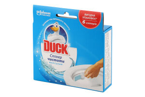 Средство для очистки унитаза Морской Стикер чистоты Duck 6х10г