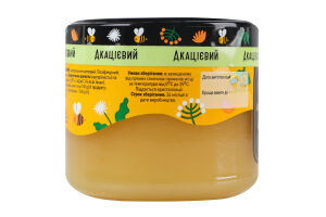 Мед натуральный цветочный полифлорный акациевый Лавка традицій в/с с/б 370г
