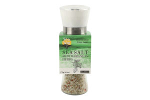 Сіль морська з Месолонгіону Mediterranean herbs Sea&Sun млинок 170г