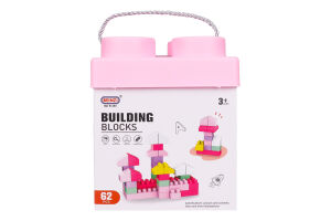 Конструктор рожевий 62пр 985874