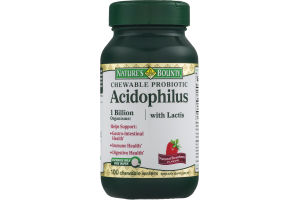 Nature's Bounty Chewable Probiotic Acidophilus Chewable Wafers with Lactis - 100 CT