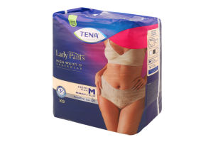 Трусы урологические с высокой посадкой для женщин M Plus Creme Lady Pants Tena 9шт