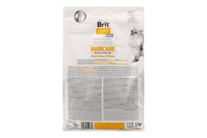 Корм сухий для котів Fresh Salmon&Chicken Haircare Care Brit м/у 2кг