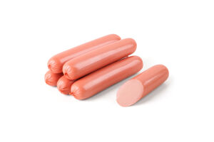 Сосиски вареные из мяса птицы Элитные М'ясний хутір 1с кг