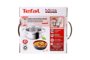 Каструля з кришкою 1.5л d16см №2100137364 Minis Tefal 1шт