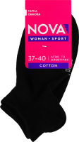 Шкарпетки жіночі NOVA Sport short чорний р.23-25