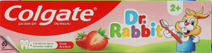 Паста зубная для детей от 2лет со вкусом клубники Доктор Заяц Colgate 50мл