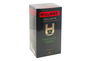 Чай зеленый байховый мелкий Oriental Green Exclusive Hillway в/с к/у 25х2г