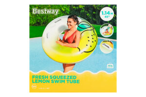 Круг надувной для детей от 12лет d114см №36448 Лимон Bestway 1шт