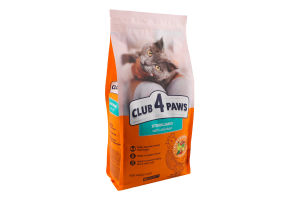 Корм сухой для котов с курицей Sterilised Premium Club 4 Paws м/у 2кг