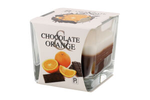 Свічка ароматична Кубик Шоколад та апельсин 100г скло Пако ІФ