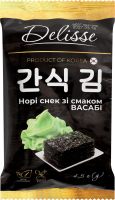Норі-снек з смаком Васабі 4,5г Delisse