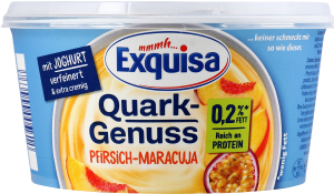 Десерт творожный Exquisa персик-маракуйя 0,2%
