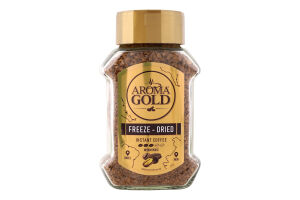 Кава натуральна розчинна сублімована Aroma Gold с/б 95г