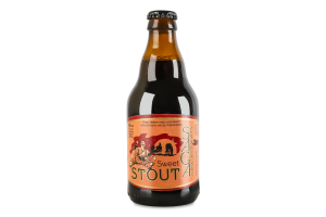 Пиво 0.33л 5.8% темное нефильтрованное неосветленное непастеризованное Sweet stout Saga бут