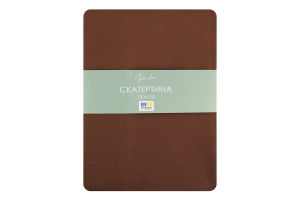 Скатертина Суцвіття шоколад напівпанама 120*150см Homeline