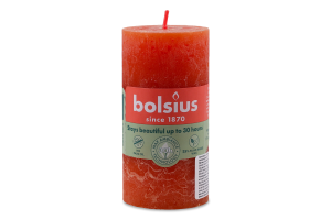 Свіча Bolsius 100/50 рустік Землистий помаранчевий, арт. 103668770335