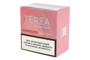 Виріб тютюновмісний для електричного нагрівання з фільтром Terea Blossom Wave 100шт
