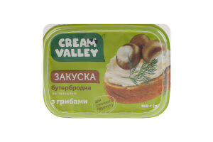 Закуска бутербродная пастообразная С грибами Cream Valley п/у 160г