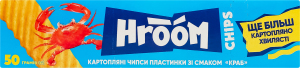 Чипсы картофельные пластинки Краб Hroom к/у 50г