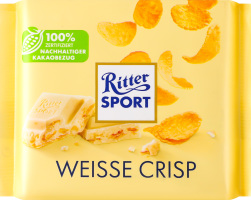 Шоколад білий із кукурудзяними та рисовими пластівцями Ritter Sport м/у 100г