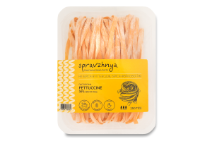 Паста яичная классическая свежая Fettuccine Spravzhnya лоток 250г