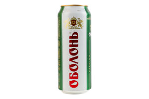Пиво 0.5л 4.5% світле пастеризоване Оболонь з/б