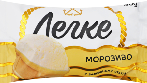 Морозиво Одеса 60 г ваф. стак. Біле легке