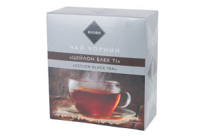 Чай чорний байховий цейлонський дрібний Ceylon Black Tea RIOBA к/у 50х2г