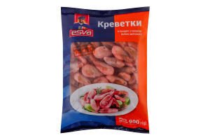 Креветки в панцирі з головою 90/120 Esva в/м м/у 900г