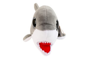 Іграшка м'яка 15см №37376 Сіра акула Finnegan Benie Babies 1шт