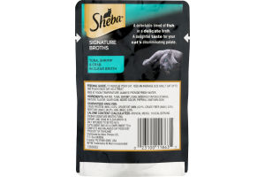 Sheba Signature Broths Cat Complements Tuna, Shrimp & Crab in Clear Broth