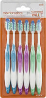 Guaranteed Value Soft Toothbrushes - 6 CT