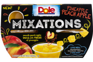 Dole Mixations Fruit Cups Pineapple Peach Apple - 4 CT